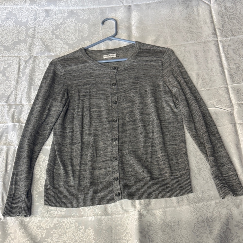 Croft & Barrow Gray Women's Cardigan Sweater